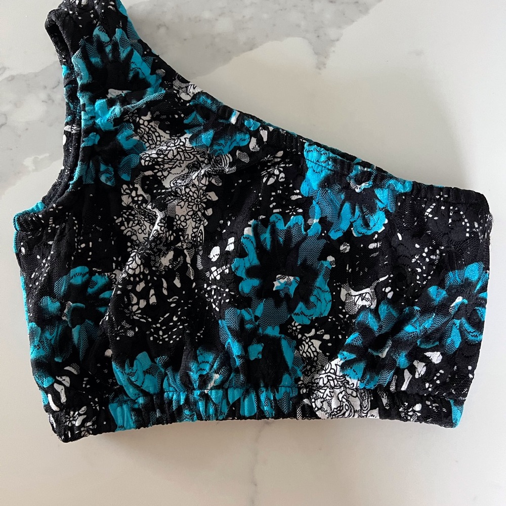 Angel face designs sport bra dance wear AS Lace one shoulder
